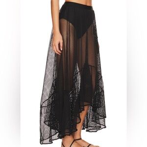 PatBO Netted Beach Maxi Skirt